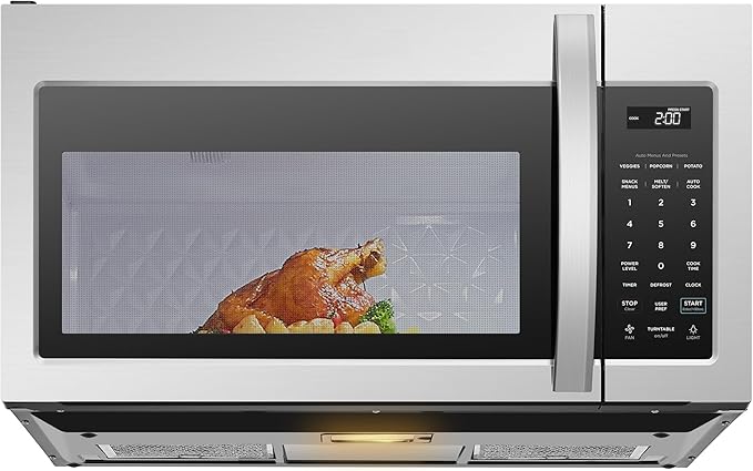 Midea Over the Range Microwave Oven, 1.7 Cu.Ft, 1000W, Stainless Steel
