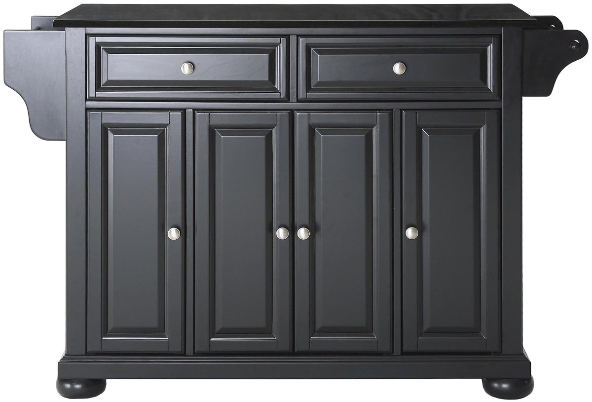 Crosley Furniture Alexandria Rolling Kitchen Island, Wood Top