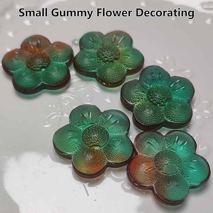 Amyandone Flower Silicone Mold, Small Plum Blossom Shaped, 70 Cavities