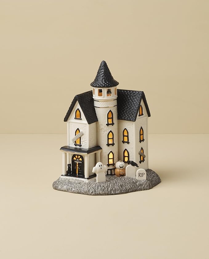 Lenox Vintage Halloween Light-Up Manor Figurine