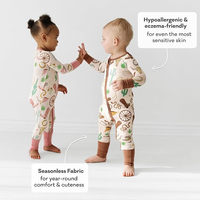 Little Sleepies Baby Pajamas, Caramel Ready to Rodeo, 18-24 months