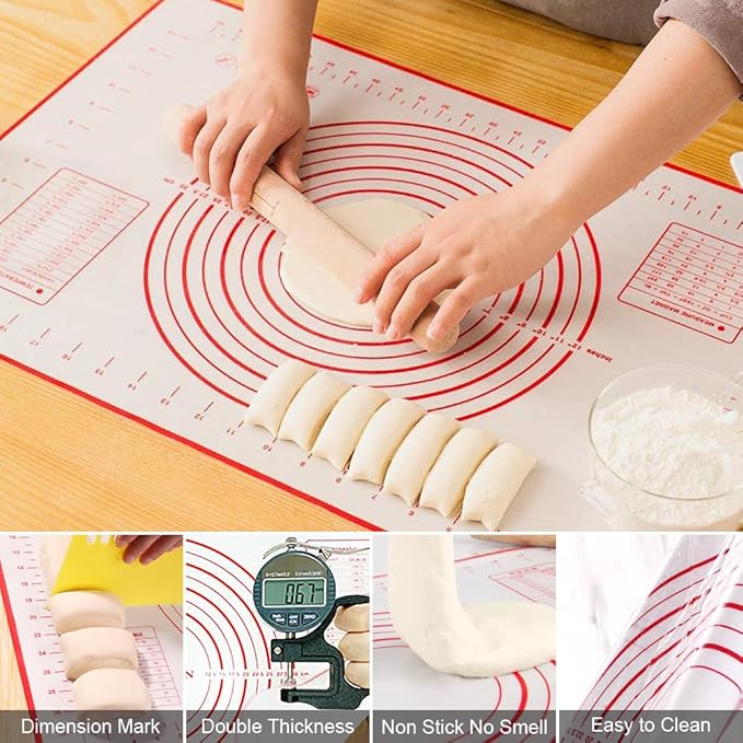 Pastry Cutter, Biscuit Cutter, Dough Scraper,Pastry Blender,Baking Mats