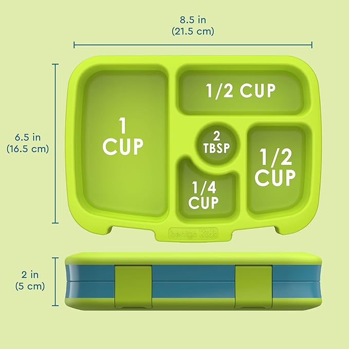 Bentgo Kids Prints Leak-Proof 5-Compartment Bento-Style Kids Lunch Box