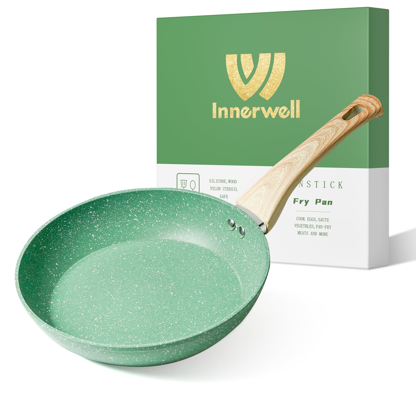 Innerwell 8-Inch Nonstick Frying Pan Small Egg Pan Skillet