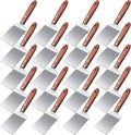 20 Pcs Small Pizza Spatula Bulk for Brownie Cookie Kitchen Serving,Brown