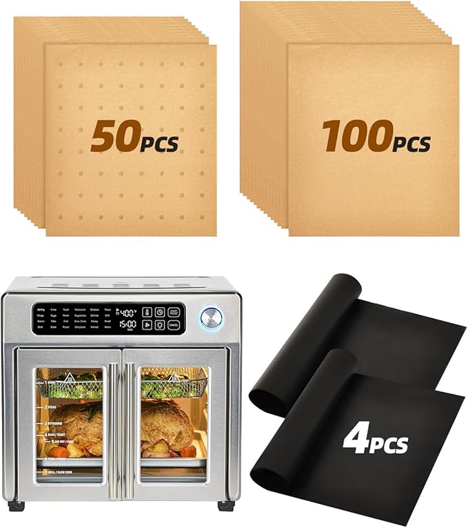 154PCs Paper Liners Compatible with Emeril Lagasse 26QT Extra Large