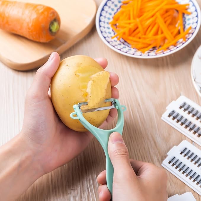 Mandoline Slicer for Kitchen 7-in-1 Mandoline Food Slicer