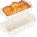 Vinino 2 Pack XLarge Nonstick Silicone Loaf Pans 12.5 x 5.5'' for Baking