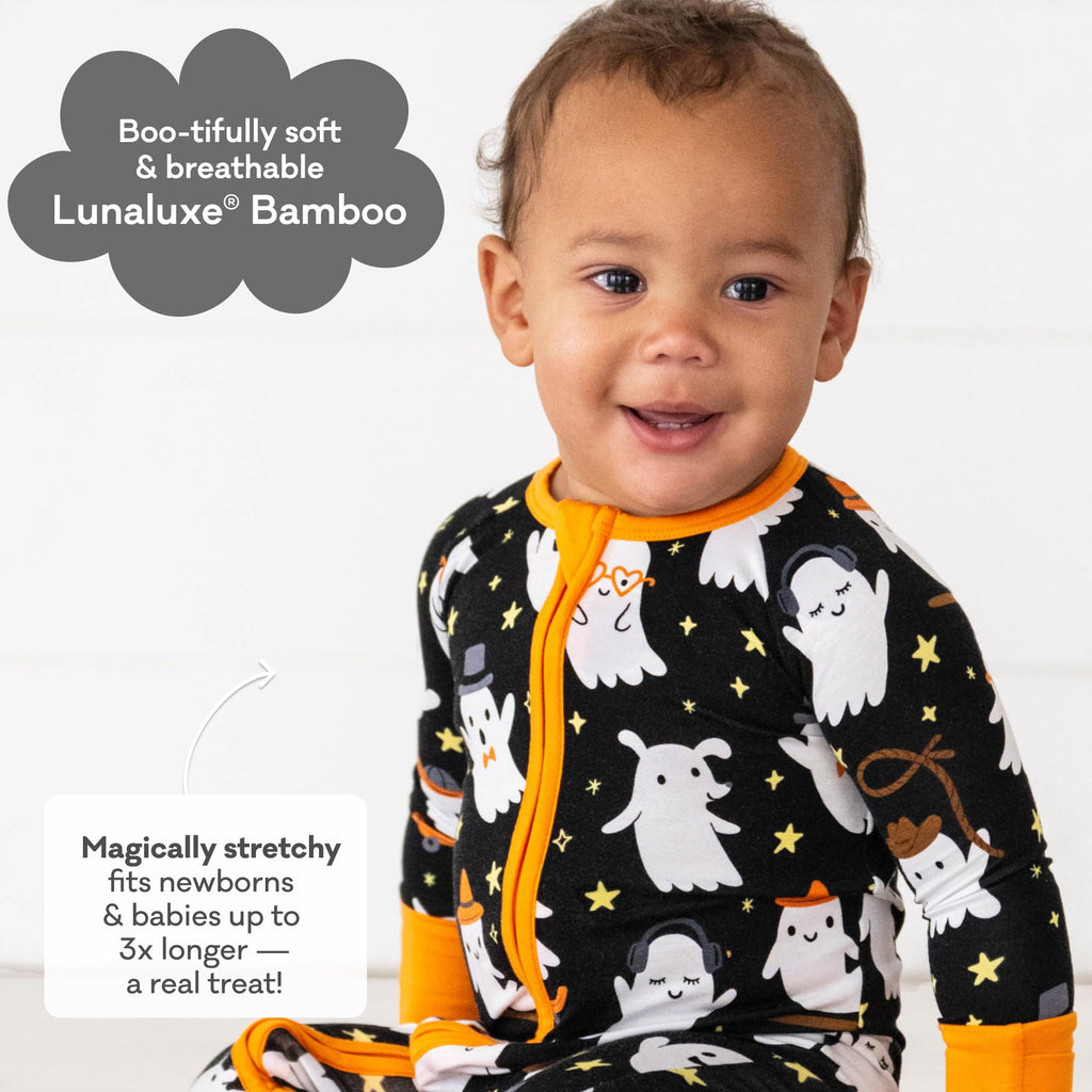 Little Sleepies Baby Halloween Pajamas, Friendly Ghosts, 3-6M