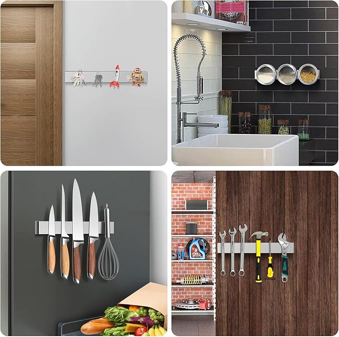 Ninonly 12 Inch Magnetic Knife Holder for Refrigerator