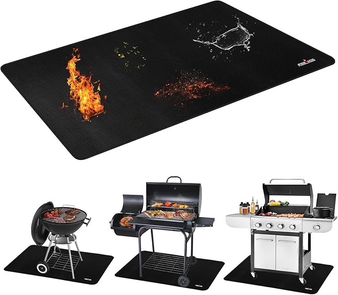 RERAMDO 48 X 30 Inch Under Grill Mats for Outdoor Grill