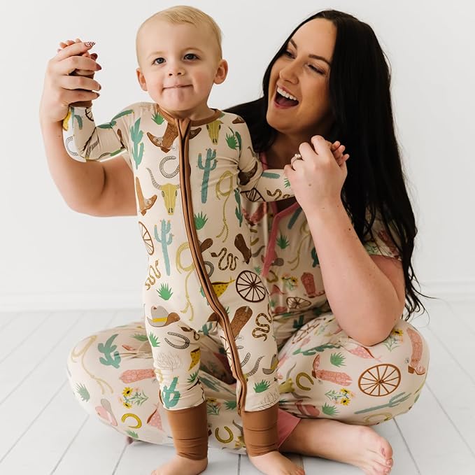 Little Sleepies Baby Pajamas, Caramel Ready to Rodeo, 18-24 months