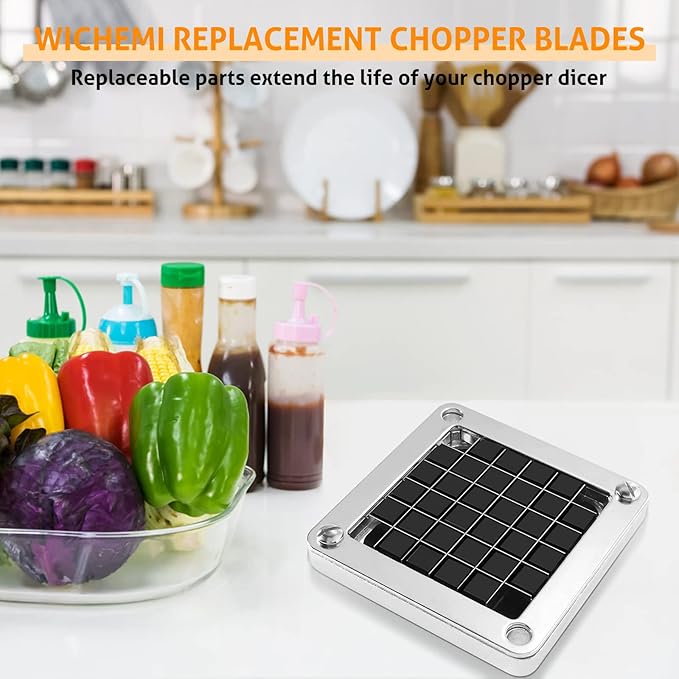 WICHEMI Replacement Chopper Blade 1/2" Commercial Vegetable Dicer Blades