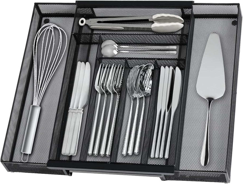 Sedegn Silverware Organizer Metal Mesh, Large Drawer Organizer