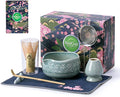 Buucup Blue Matcha Set, Ceramic Bowl Kit with Bamboo Whisk & Tools