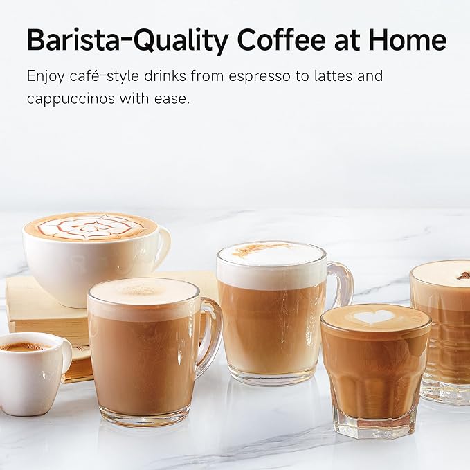HIBREW H10B Programmable Espresso Machine with LED Display & Pressure Gauge