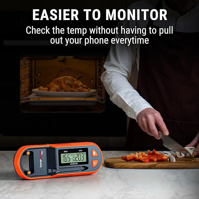 TempPro TempSpike 600ft Wireless Meat Thermometer with Ultra-Thinner Probe