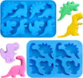 JOERSH Dinosaur Silicone Candy Molds, 2Pcs, 16-Cavity