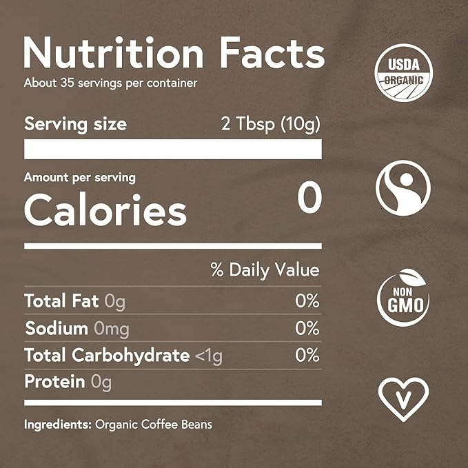 Fabula Coffee Light Roast Freshly Ground - Organic - Low Acid - Single Origin - Non-GMO - Mold Free - 12 Ounces