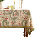 patdrea Vintage French Linen Tablecloth,Rectangular,110"x63"-Cecilia A