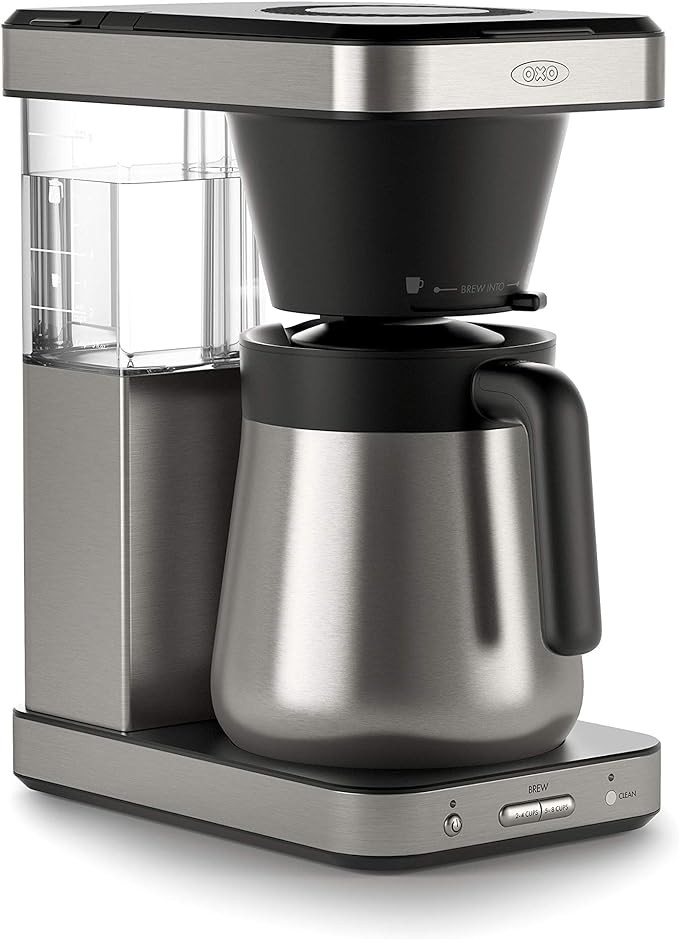 OXO Brew 8-Cup Coffee Maker - Single-Serve, Thermal Carafe, Stainless Steel