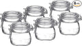 Bormioli Rocco Fido Clear Glass Jar with 85 mm Gasket,0.5 Liter (Pack of 6) (6 Items)