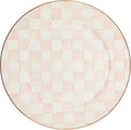 MACKENZIE-CHILDS Enamel Serving Platter, Pink-and-White Rosy Check