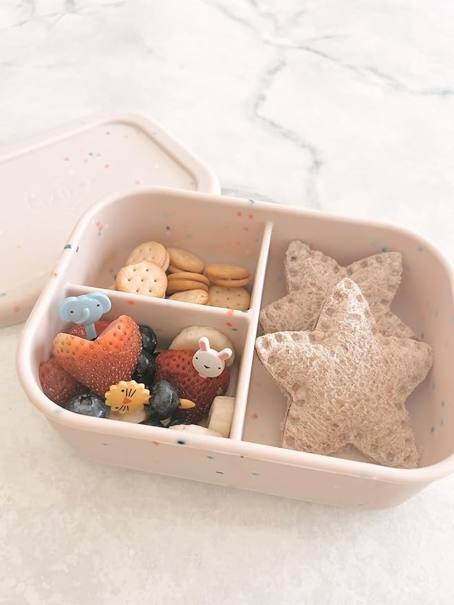 Ullabelle Silicone Bento Box |Portable, Leak Resistant, Food-Grade (Grey Bento), Standard