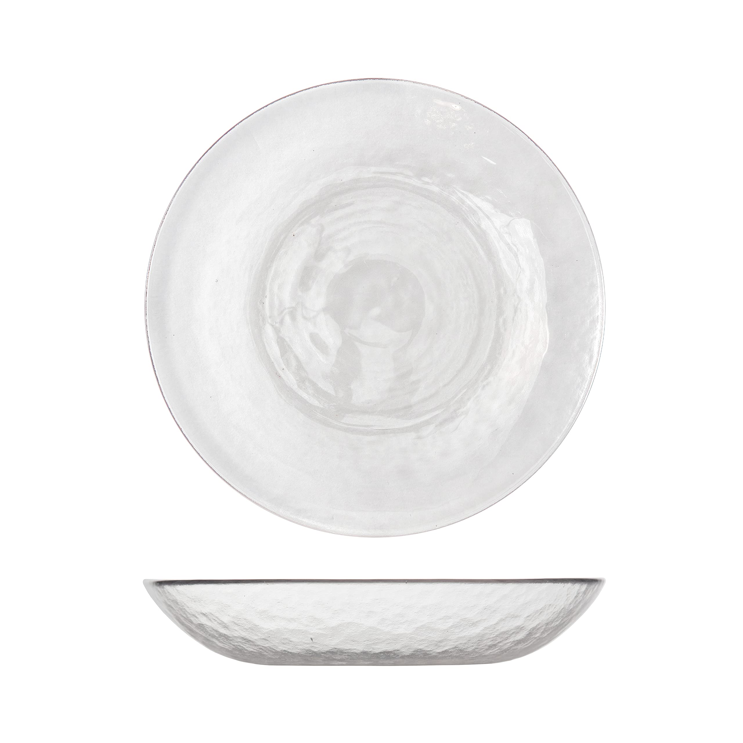 Fortessa Los Cabos Glass Dinnerware Collection, Coupe Entrée Bowl (Set of 4), 8.6 Inch/25oz, Clear