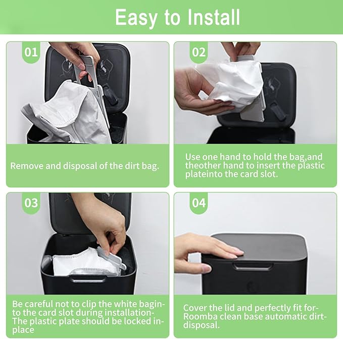 22 Pack Vacuum Bags for iRobot Roomba 104 105 405 504 505 705 Combo 10 Max i7 i7+ i3 i3+ i8 i8+ j5+ i5+ i4 i4+ i1+ i6 i6+ j5+ j7 j7+ s9 s9+, i, s, j Series Clean Base Automatic Dirt Disposal Bags