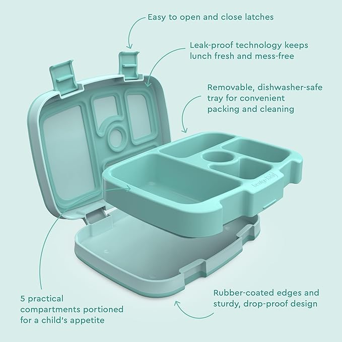 Bentgo Kids Bento-Style 5-Compartment Leak-Proof Lunch Box