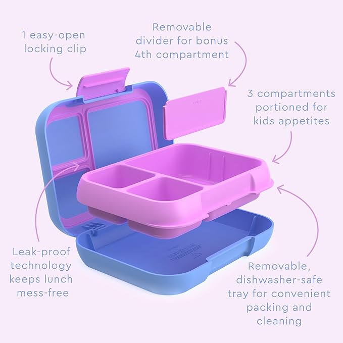Bentgo Pop Leak-Proof 3-4 Compartment Bento-Style Lunch Box