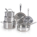 T-fal Pro Tri-Ply Stainless Steel 10-Piece Induction Cookware Set