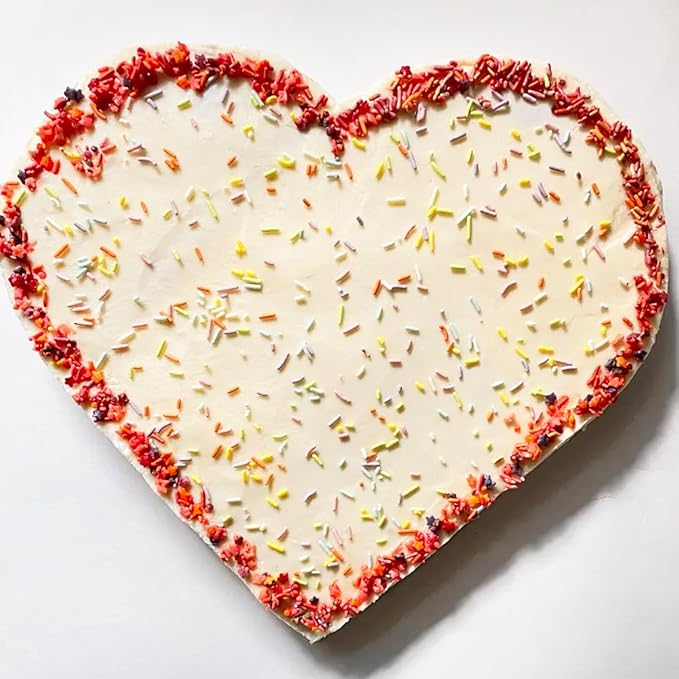 kefyixc 10 Inch Heart Shaped Cake Pans,2 Inch Deep,Aluminum Heart Shaped Cake Pan,Safe Oven,Suitable for party, birthday, gathering, other occasions cake (10 x 2 Inch,Set of 2)