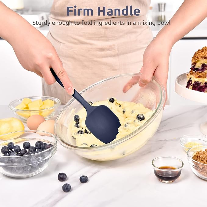 U-Taste Silicone Spoon Spatula, 480°F High Heat Temp, 11.38", Midnight Blue