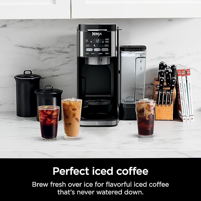 Ninja (Refurbished) Drip Coffee Maker | DualBrew Pro Hot & Iced Coffee | Compatible with K-Cup Pods | 3 Brew Styles (Classic, Rich, & Iced) | 60oz Removable Reservoir & Dishwasher Safe | (Renewed)