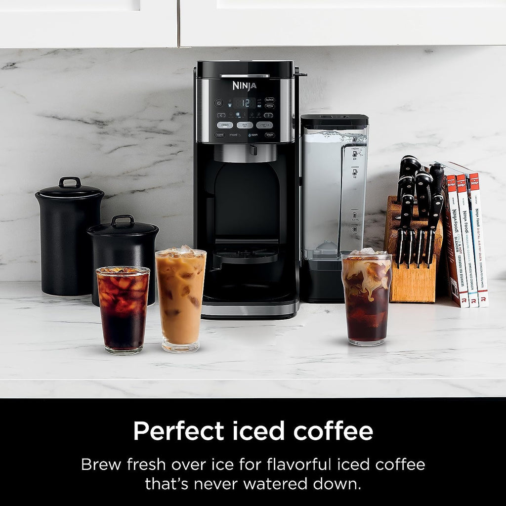 Ninja (Refurbished) Drip Coffee Maker | DualBrew Pro Hot & Iced Coffee | Compatible with K-Cup Pods | 3 Brew Styles (Classic, Rich, & Iced) | 60oz Removable Reservoir & Dishwasher Safe | (Renewed)