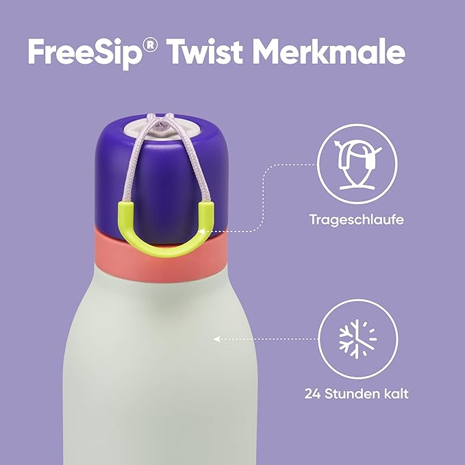 Owala FreeSip Twist Stainless Steel Water Bottle 24 oz Minty Horizons