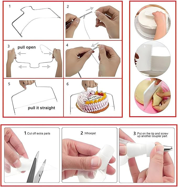 ANSLYQA Cake Decorating Kit, 237 Pcs Baking Tools