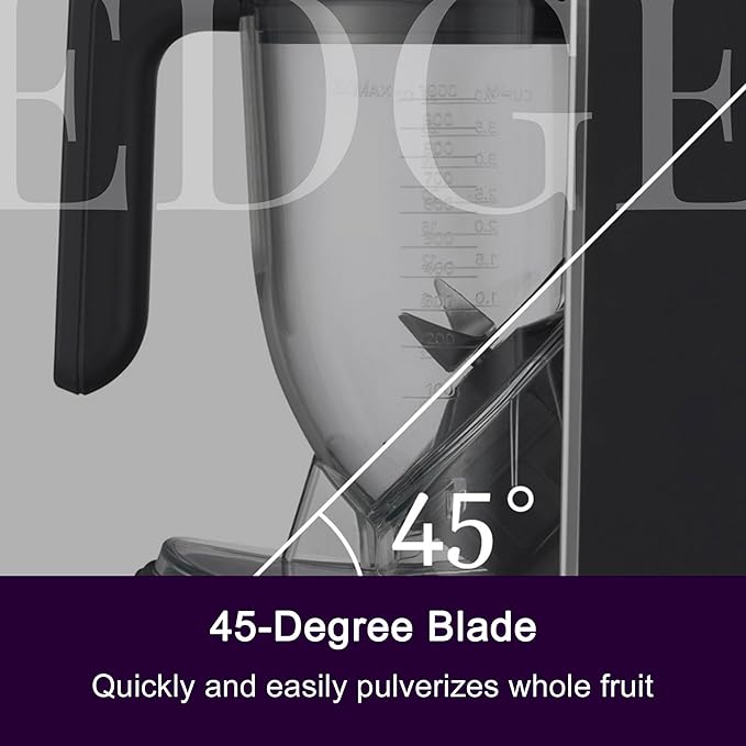 Tiger Smoothie Blender | Blender for Smoothies, Matcha, & Frozen Drinks | 45° Diagonal Blade | 10-Speed Countertop Blender | Made in Japan | Crush Ice & Whole Fruits | 32 oz
