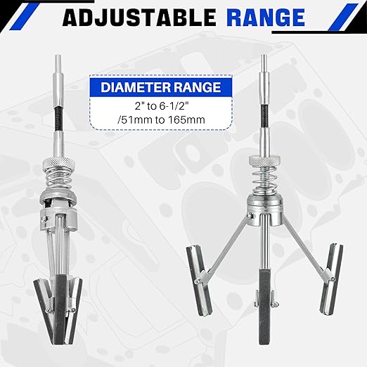 DASBET Engine Brake Cylinder Hone Adjustable Deglazer 2" to 6-1/2" Diameter