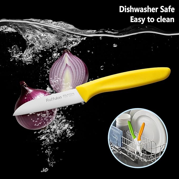 Vegetable and Fruit Knives set,Sharp Serrated Paring Knife,Ergonomic Handle