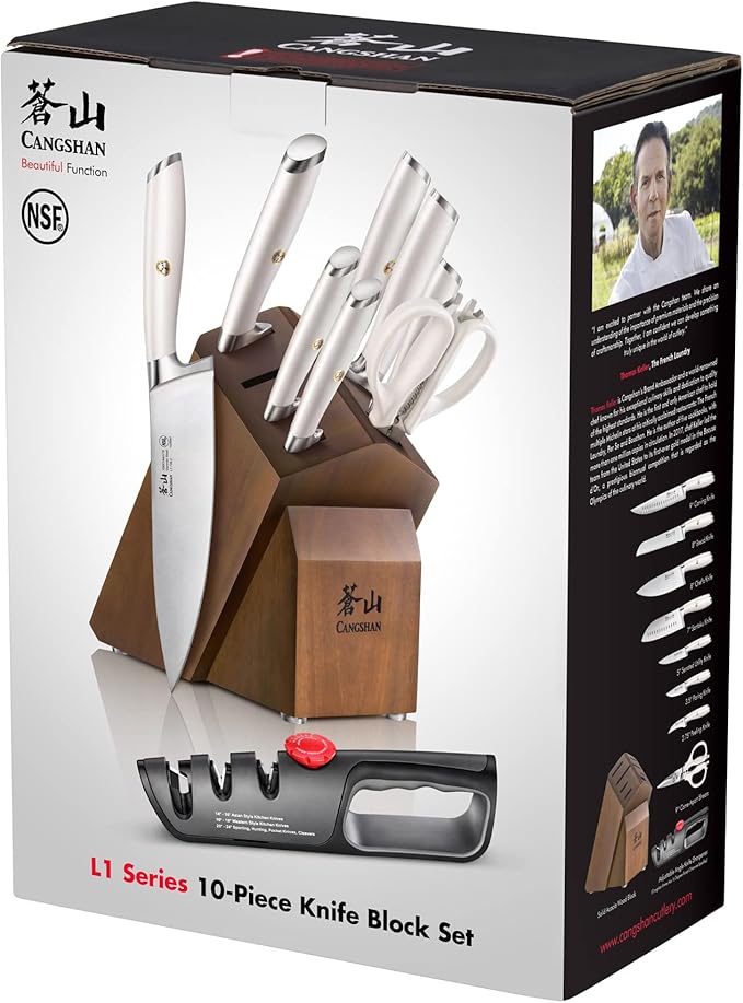 Cangshan L1 Series 10-Piece Knife Block Set