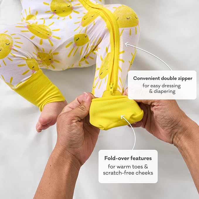 Little Sleepies Baby Pajamas, Sunshine, 18-24M