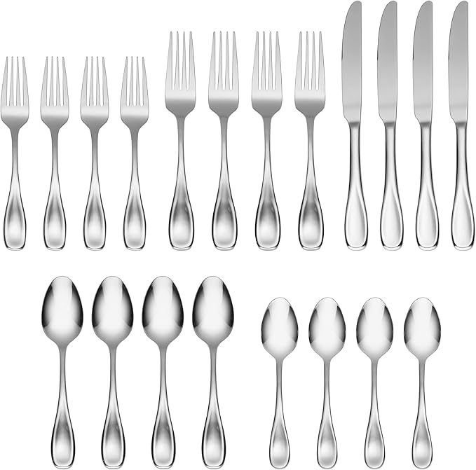 Oneida Voss 20-Piece 18/0 Silverware Set for 4, Flatware