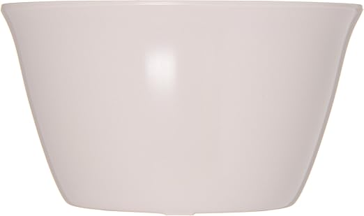 Carlisle FoodService Products Dallas Ware Reusable Plastic Bowl Bouillon Cup Bowl for Home and Restaurant, Melamine, 8 Ounces, Bone, (Pack of 24)