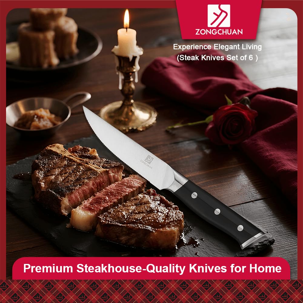 Knife Set,15-Piece Kitchen Knife Set with Block and Sharpener,50Cr15Mov High Carbon Stainless Steel,Razor Sharp Professional Knives,Ultra-Smooth knife,Ergonomic Black Anti-slip Handles,Dishwasher Safe
