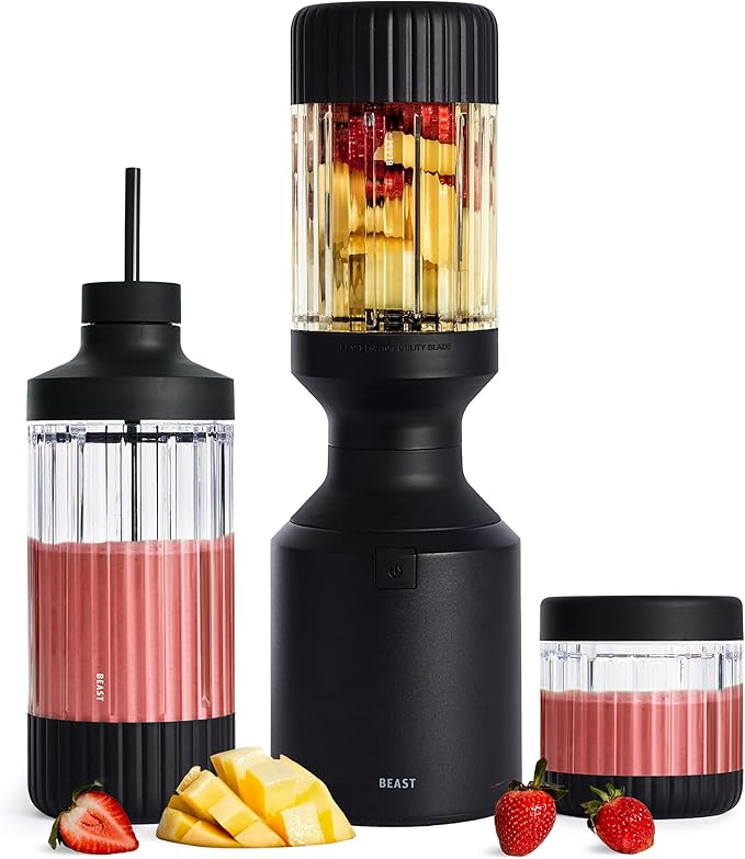 Beast Mega 1200 Plus Countertop Blender, XL Vessel, 1200W