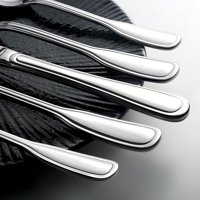 Silverware Set for 8, 40 Piece Utensils Stainless Steel Flatware Set