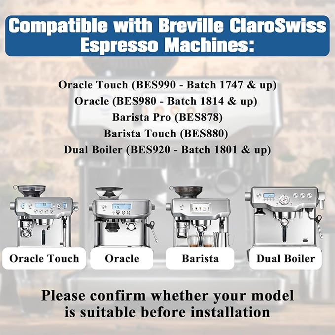 Water Filter Replacement for Breville Espresso Machine Barista Touch BES880